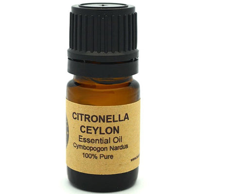 Citronella Essential Oil (Ceylon) 5ml, 10 ml or 15