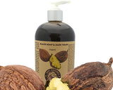 Organic Black Soap & Aloe Wash 8oz/240ml - 8